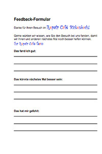 Download Feedback Formular